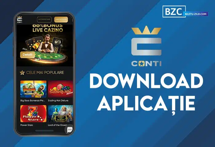 conti cazino download aplicatie mobile