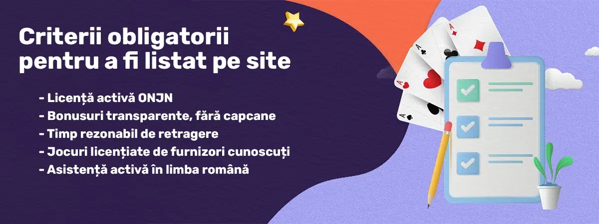 criterii obligatorii pentru a fi listat pe site criterii obligatorii pentru a fi listat pe site